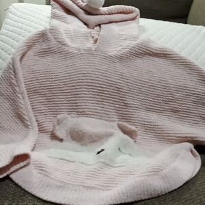 Cat & Jack Light Pink Hooded Poncho Size2t/3t Little Girl